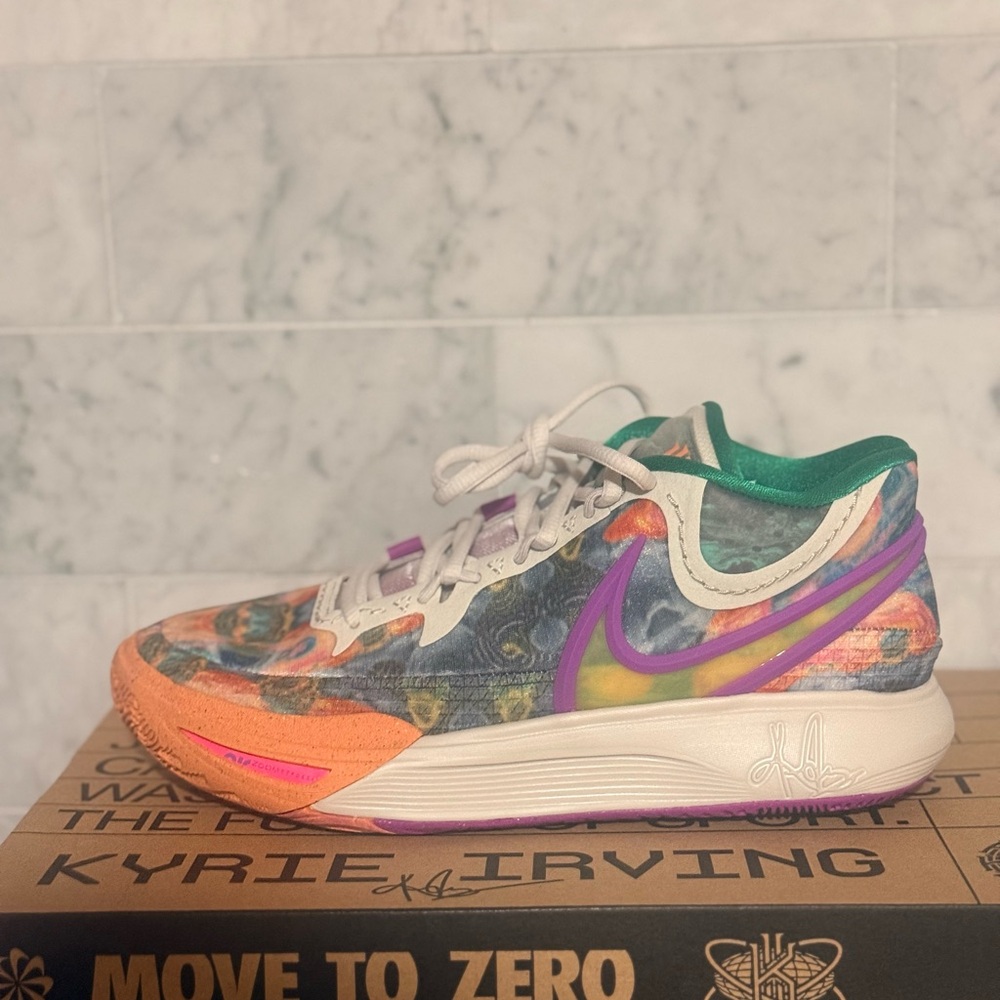 Kyrie Irving Kids Multicolor Athletic Shoes - Green/Purple/Orange
